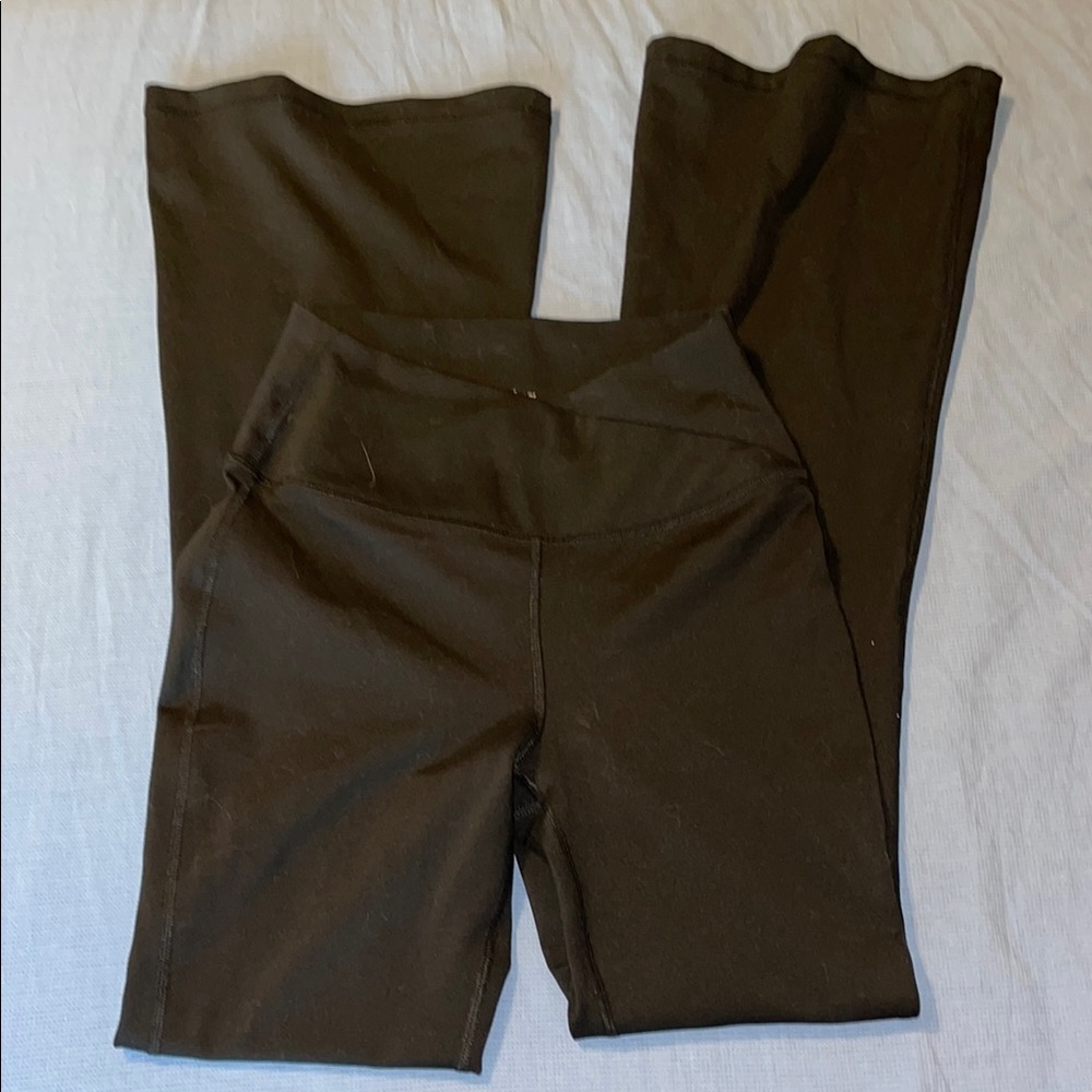 Yogalicious Lux Black Madison Crossover Flare Pants